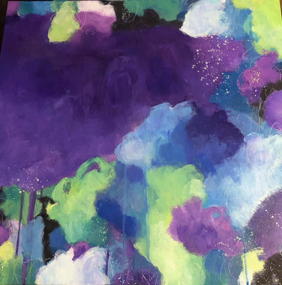 KateMLArtwork's tweet image. Using digital details over my acrylic WIP to see what might work best next without using more paint. #abstractpainter #purpleabstract #digitalart #abstractart #ArtistOnTwitter