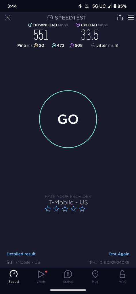 Check out my Speedtest result! How fast is your internet?  Way to go <a href="/TMobile/">T-Mobile</a>.  speedtest.net/my-result/a/90…