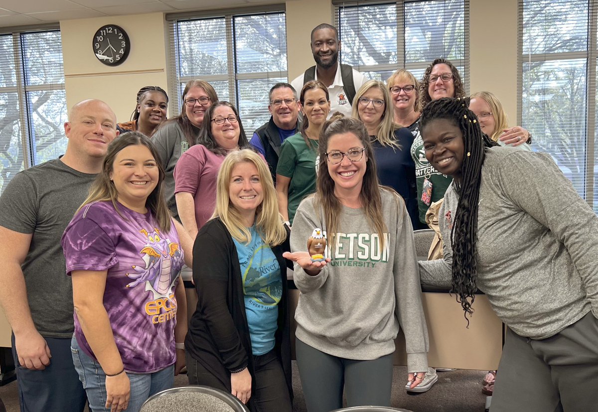 Squeagle goes to College 🦅🍊<a href="/CitrusGrove_VCS/">Citrus Grove Elementary, Deland FL</a> <a href="/StetsonU/">Stetson University</a> #futureleaders #educationalleadership