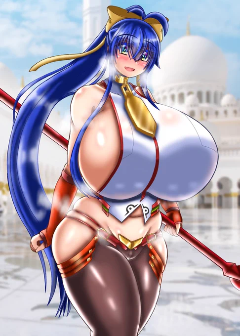 おはようの新作ブレイブルーのマイ=ナツメ コスの杏奈ちゃん…背中丸見えおっぱいはみ出し布面積少な過ぎぃ…素晴らしいドスケベな衣装だ……。 