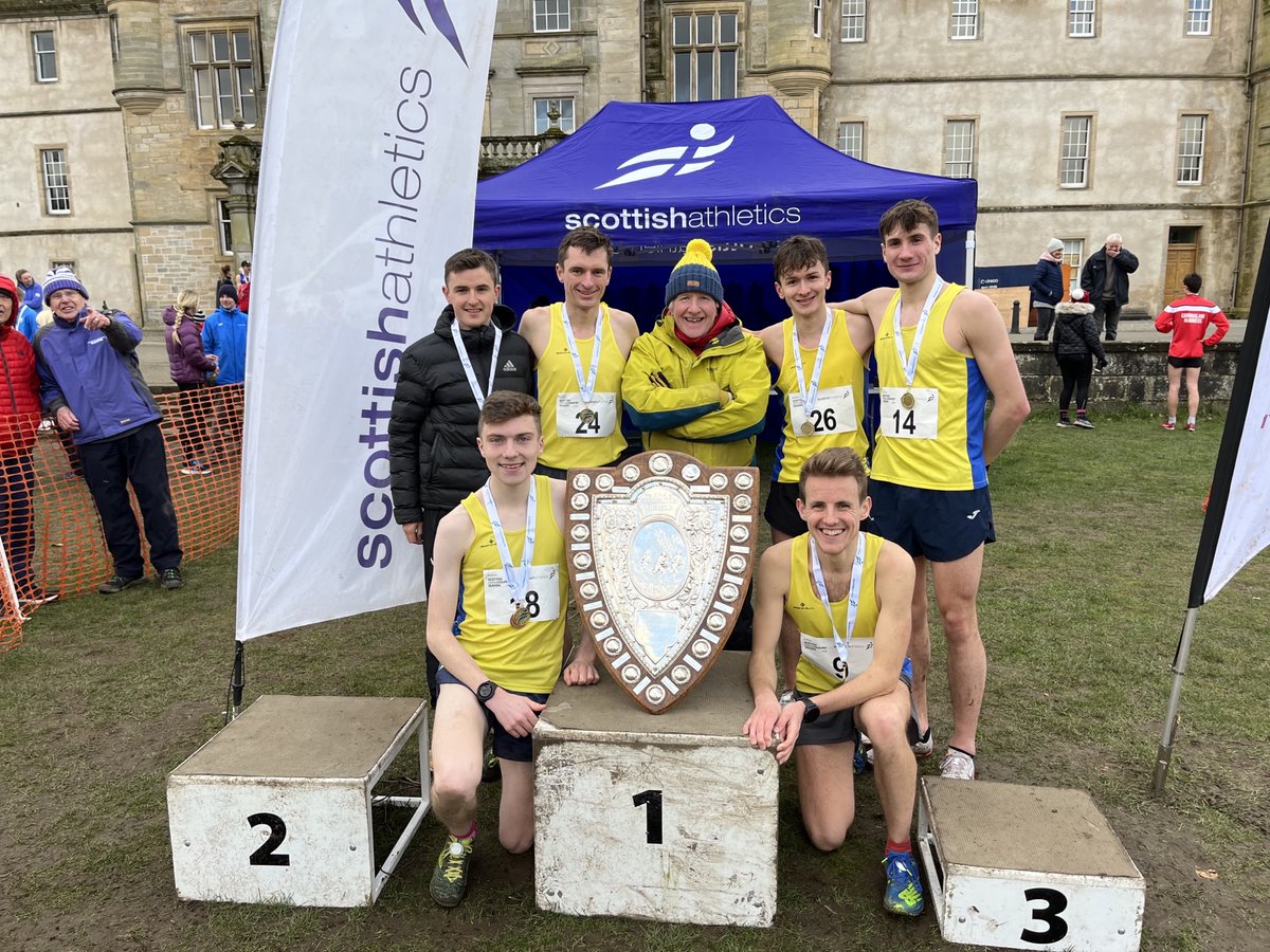 scottishathletics (@scotathletics) on Twitter photo UNTOUCHABLE, INVINCIBLE
#LindsaysXC
As we go thru' Falkirk content, huge well done <a href="/Central_AC/">Central Athletic Club</a> Senior Men team golds 12 in a row 👏
Awesome achievement, standards by athletes, coaches (Derek Easton)
<a href="/Jamescrowe7/">Jamie Crowe</a> <a href="/HickeyHamish/">Hamish Hickey</a> <a href="/TomGrahamMarr2/">Tom Graham-Marr</a> <a href="/Raymond_Milne/">Raymond Milne</a> <a href="/Michael87Wright/">Coach Wright</a> UNTOUCHABLE, INVINCIBLE
#LindsaysXC
As we go thru' Falkirk content, huge well done <a href="/Central_AC/">Central Athletic Club</a> Senior Men team golds 12 in a row 👏
Awesome achievement, standards by athletes, coaches (Derek Easton)
<a href="/Jamescrowe7/">Jamie Crowe</a> <a href="/HickeyHamish/">Hamish Hickey</a> <a href="/TomGrahamMarr2/">Tom Graham-Marr</a> <a href="/Raymond_Milne/">Raymond Milne</a> <a href="/Michael87Wright/">Coach Wright</a>