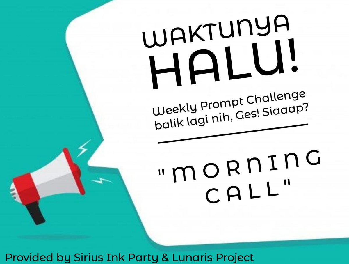 Lunaris_Pro's tweet photo. #WeeklyPrompt Challenge balik lagi! ๐ฃ
Deadline: 5/3/2023
Jangan lupa pakai hashtag #haluWPC #lunarispro atau #siriusinkparty di hasil karya kalian supaya bisa kami retweet ya sayang?
P.s.: saran hashtag lain: #weeklyprompt #prompt #writingprompt #weeklychallenge #doodle https://t.co/lkYFM0FlPI