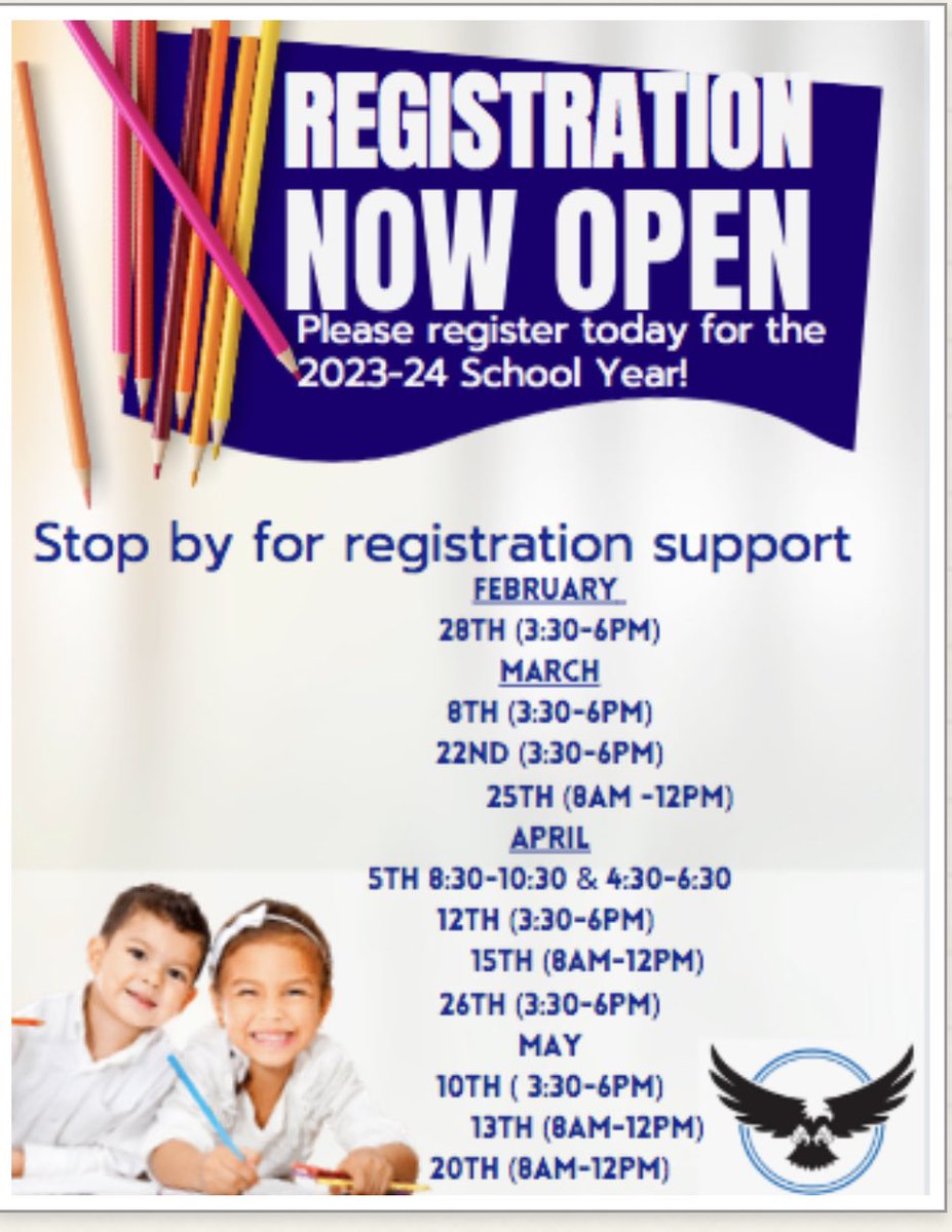 LinderEagles's tweet photo. Register today⭐️Registrese hoy @AustinISD https://t.co/m4PJi4nV84