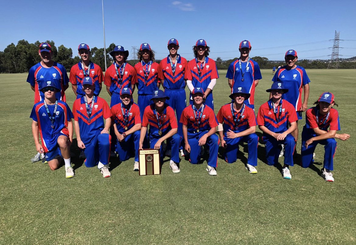 🏆🏆U16’s State Championships  🏆🏆 Another comprehensive win by these talented cricketers today defeating Parramatta by 114 runs in the Country v City U16’s Challenge. Well done lads. 👏👏👏👏👏 <a href="/CricketNSW/">Cricket NSW</a> <a href="/CtryCric_NSW/">Country Cricket NSW</a> <a href="/newcastlejca/">NJCA</a>