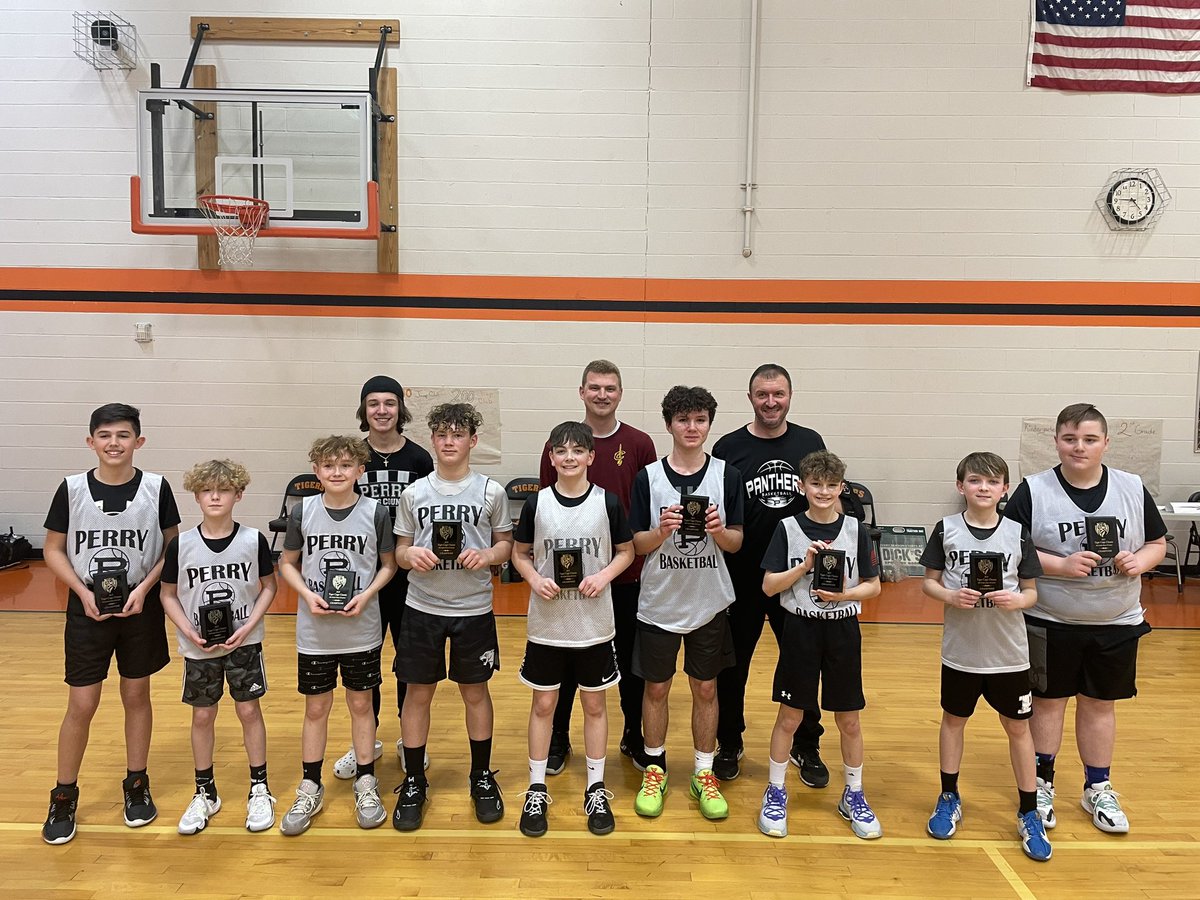 Congratulations to Perry 6th grade boys for winning the Championship game at the Tiger Cage Classic. Final score 37-29