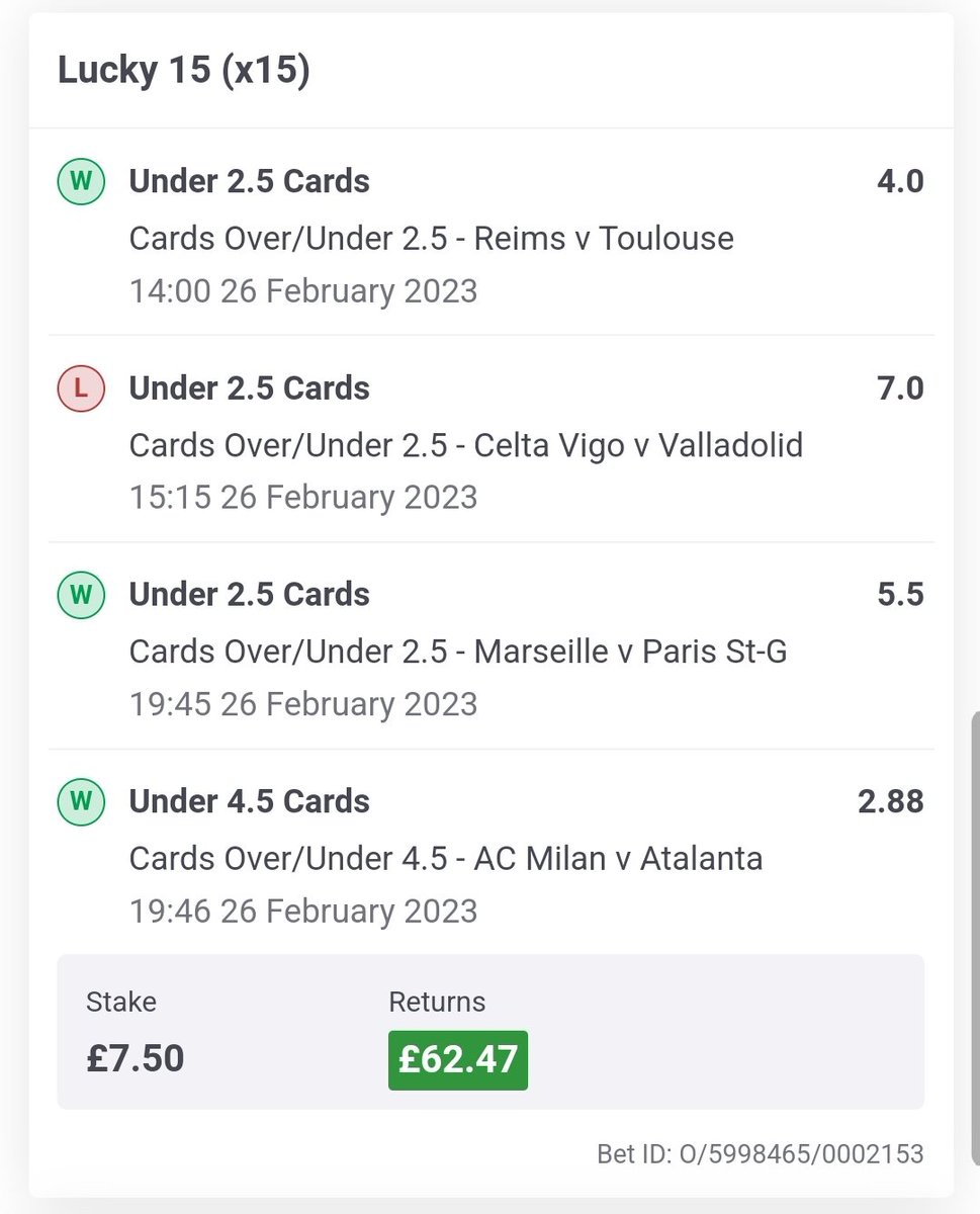 Great result in this one!! Winners at 4.0, 5.5 and 2.88. The Celta game didn't really give up much of a fight but still very happy with the value spotting on show here.