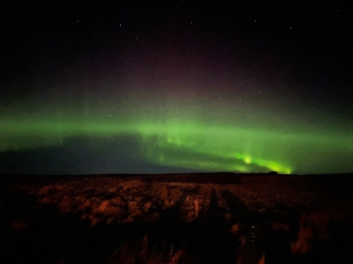 When <a href="/islaycountrygal/">Millie_Clark</a> went to feed the chooks and came back in to say get the guests out to the garden I think the northern lights are starting this was the result 

What an amazing sight and lovely evening drinking drams and watching the sky dance 

<a href="/VisitScotland/">VisitScotland</a>
