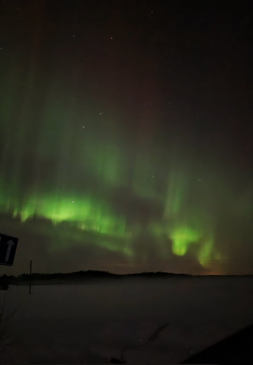 Kohtasin upeita #revontuli:a iltalenkillä💚💚💚