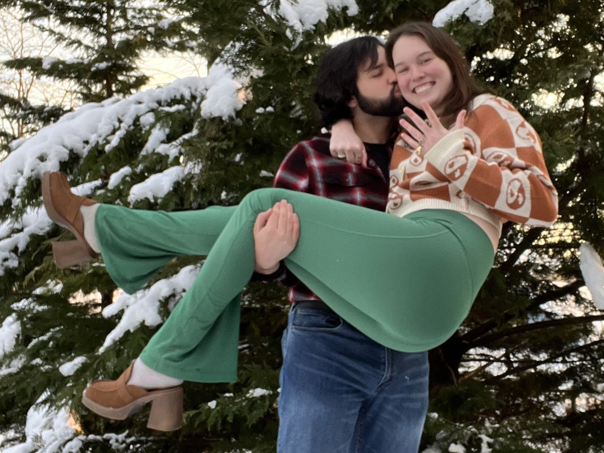 She said yes, boys! 💍💜