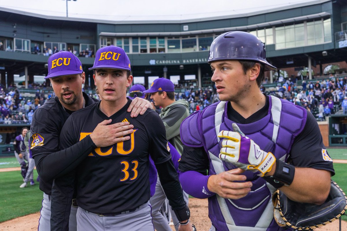 ECUBaseball's tweet photo. Victory frames 📸 https://t.co/7Wn2hsaqzT