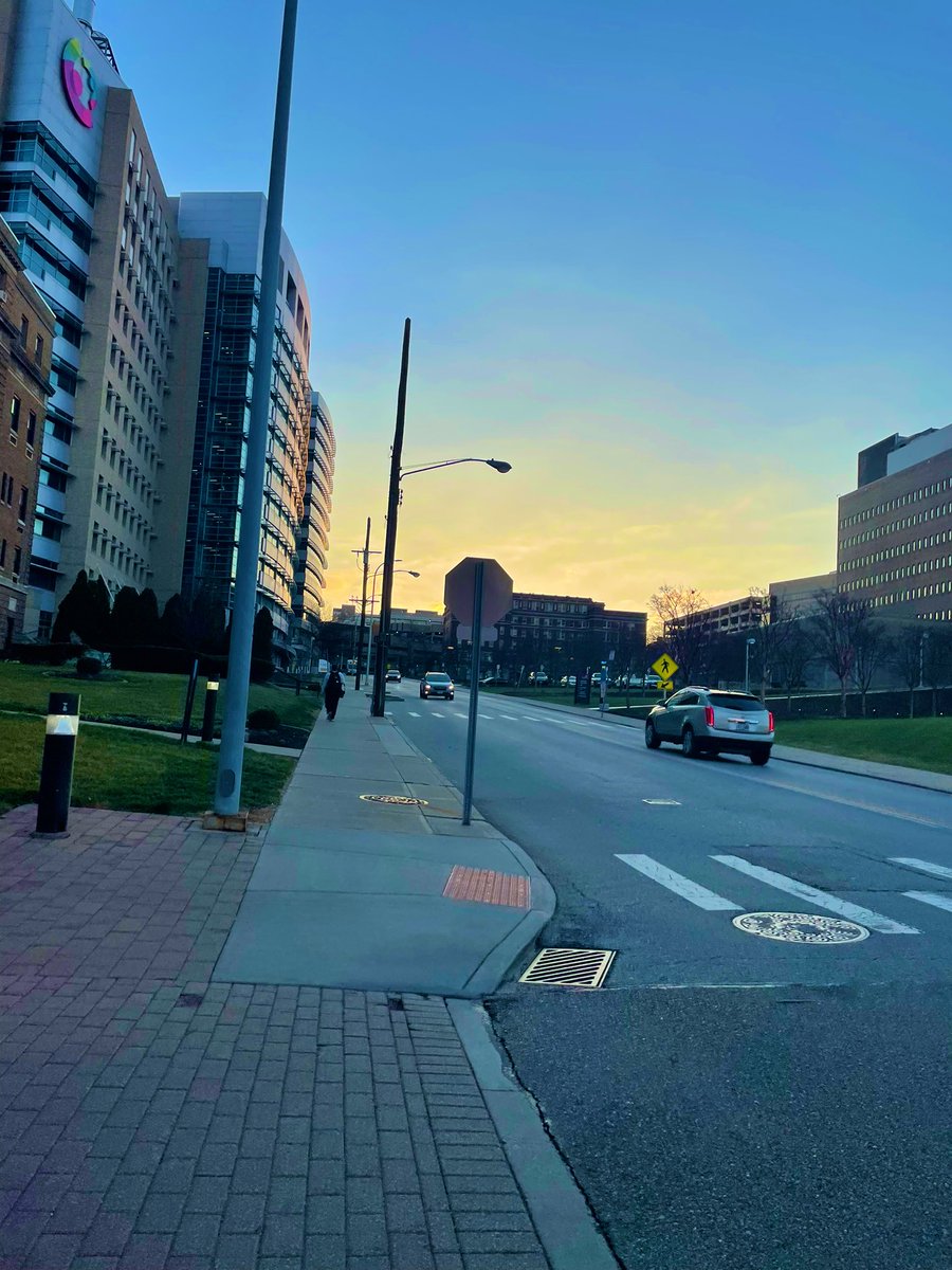 A picture of my final walk to the hospital as a medical student. Grateful for this journey and all the patients who let me be a part of their health care team along the way. Can’t believe that the next time I see a patient I’ll be their doctor. What a privilege. <a href="/UCincyMedicine/">UC College of Medicine</a>
