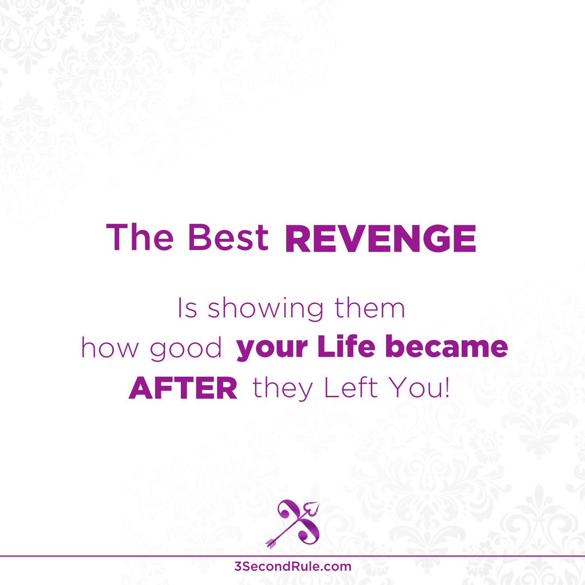 Oh and Relationships don't END.....
they simply 'Complete'.

Now go Level up your Life so Fast you left your Ex in the Quantum Realm. 

#Breakup #divorce #heartbreak #bouncingback #relationships #revence #datinggame #getrealgame #menshealth