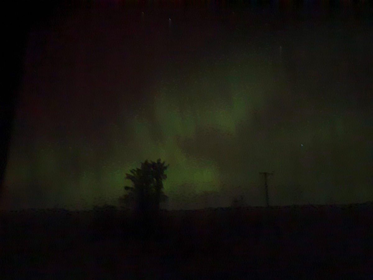 Awesome display watched from the relative warmth and comfort of the upstairs landing.