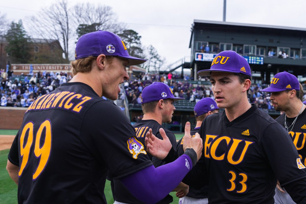 ECUBaseball's tweet photo. Victory frames 📸 https://t.co/7Wn2hsaqzT