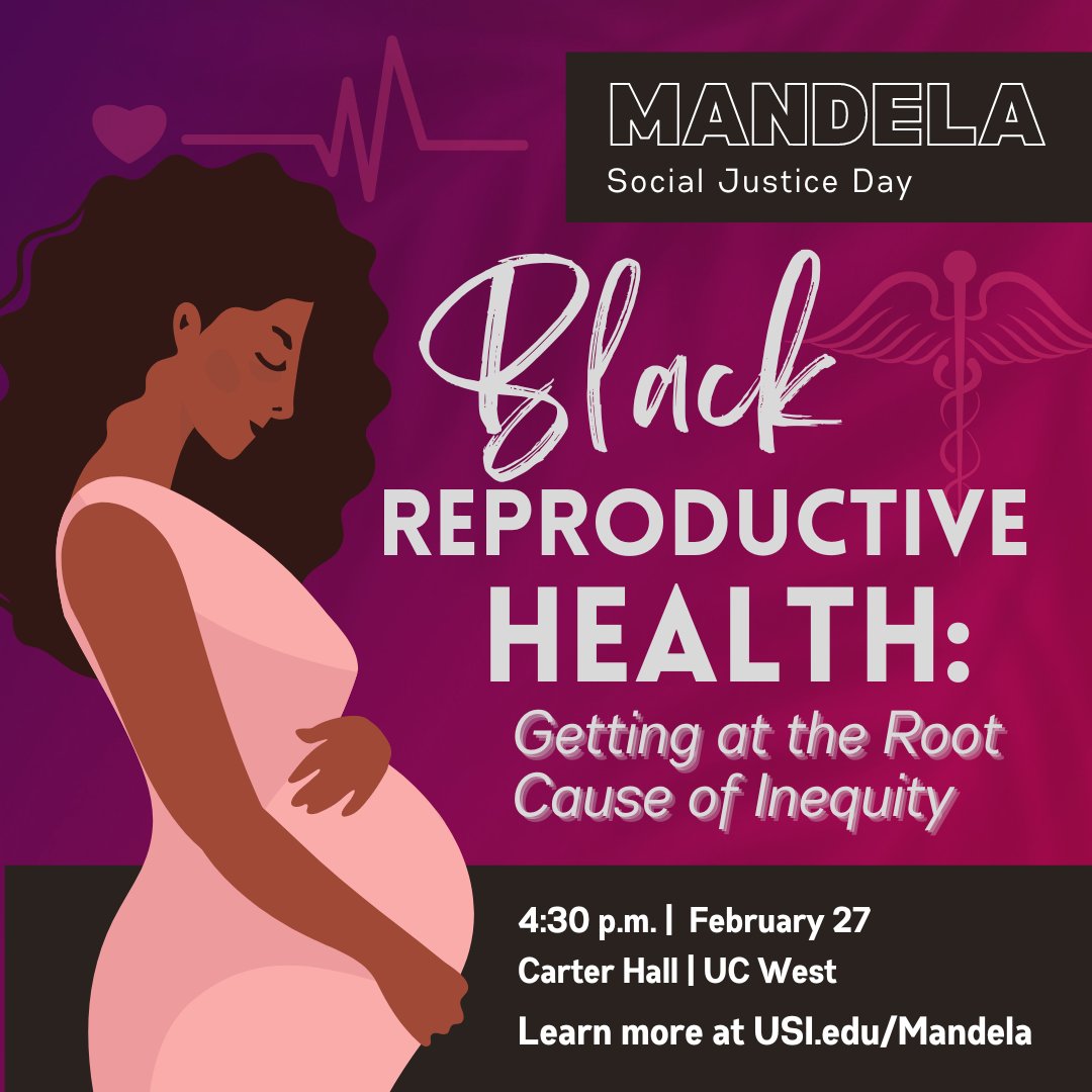 USI_CSJE's tweet photo. Monday is Mandela Day! There is a panel on gender stereotypes &amp; careers in STEM at 11am (UC 2219), a presentation on maternal mortality in Indiana at 1pm (UC 2007), &amp; a presentation at 3pm (UC 2207) on consent &amp; sexual assault, followed by the keynote at 4:30pm in Carter Hall. https://t.co/JcGPuMFBzI