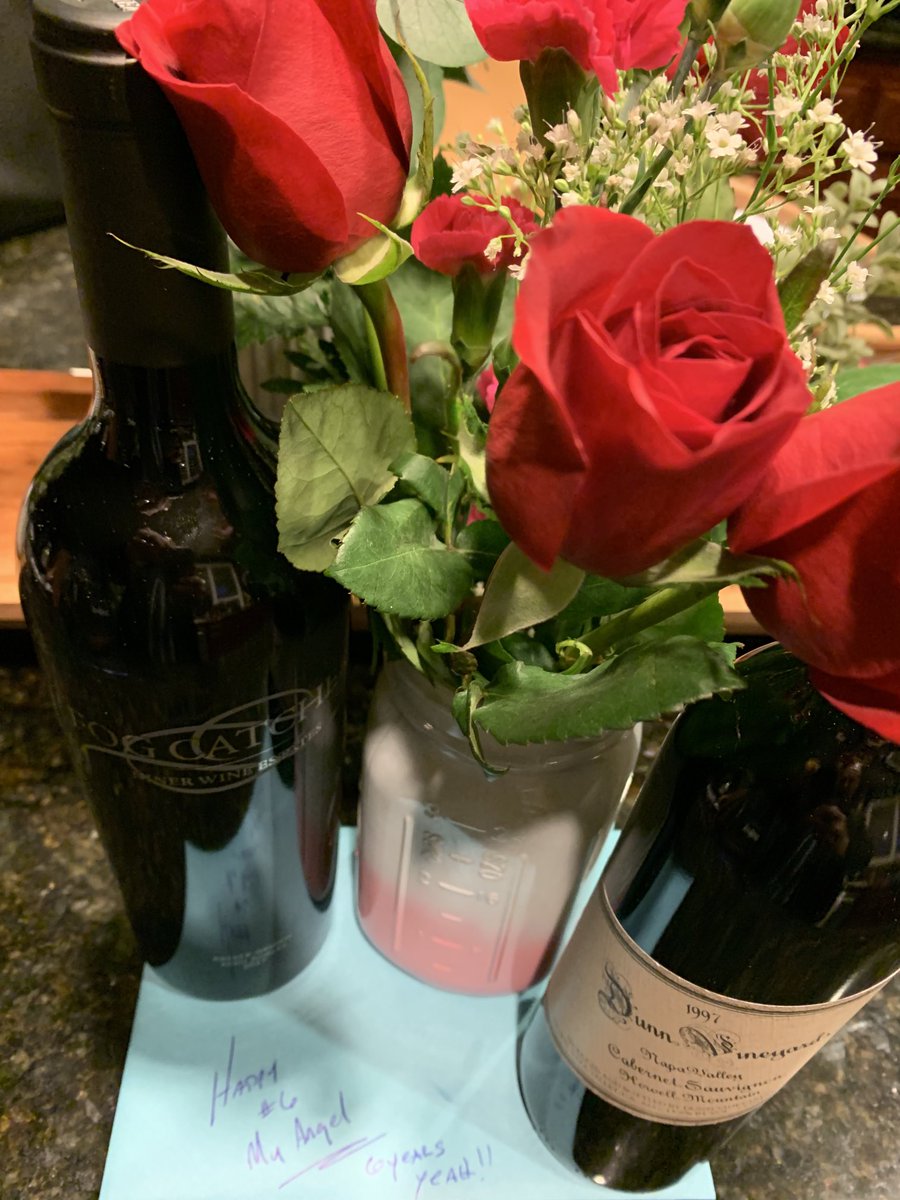 Happy 6th Anniversary to my Angel of a Wife with many many more to come 1997 ⁦<a href="/dunnvineyards/">dunnvineyards</a>⁩ was outstanding. Full Characters all Around and The 2017 ⁦<a href="/ninerwine/">Niner Wine Estates</a>⁩ Fog Catcher was young but hitting on all cylinders and can’t wait to keep exploring this wine. Cheers!!