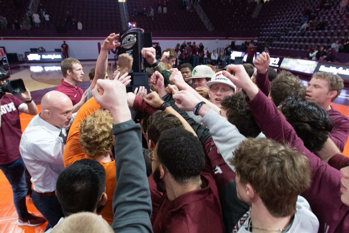 HokiesWrestling's tweet photo. "Only kin's allowed in here."

"Alice, are you blind? Don't you see the family resemblance? 𝙏𝙝𝙖𝙩'𝙨 𝙢𝙮 𝙗𝙧𝙤𝙩𝙝𝙚𝙧."

Brothers in Arms.
ACC Championships. 
One week out.
#Team100 #Hokies #ALLINALLTHETIME 🦃 https://t.co/1z8md8uKgt
