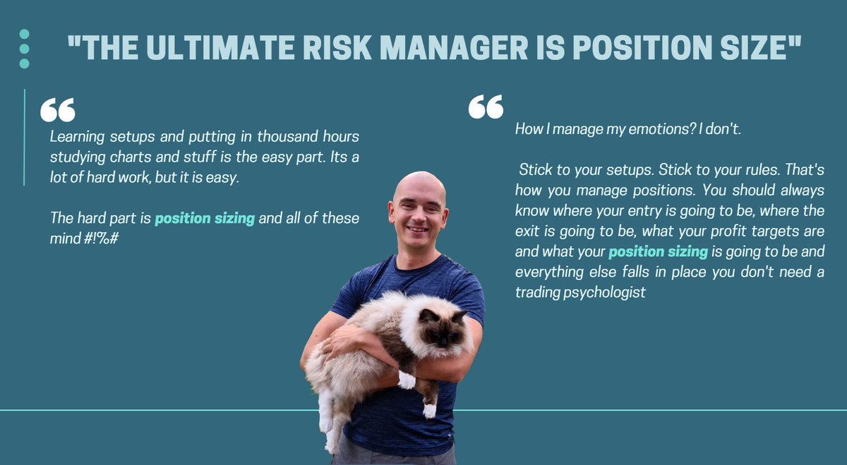 Muninn's tweet photo. I have always thought that position sizing has been one of the easier concepts.. oh boy how wrong I have been..

Position sizing together with exposure tempo is one of the key concepts that differentiate the winners from the loosers.. https://t.co/fvGiPKuLaC