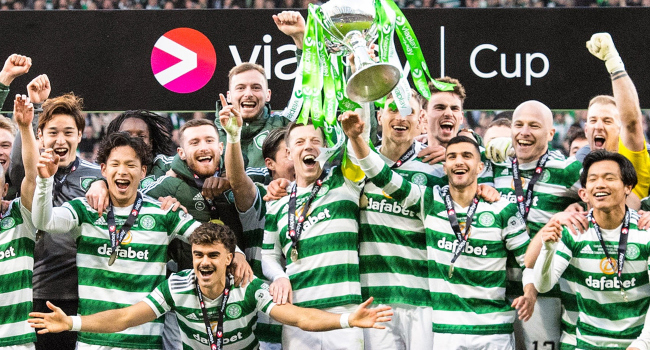 İskoçya Lig Kupası Celtic'in bit.ly/41waL0U 
#CELRAN #Celtic #Rangers #ViaplayCupFinal #ViaplayCup