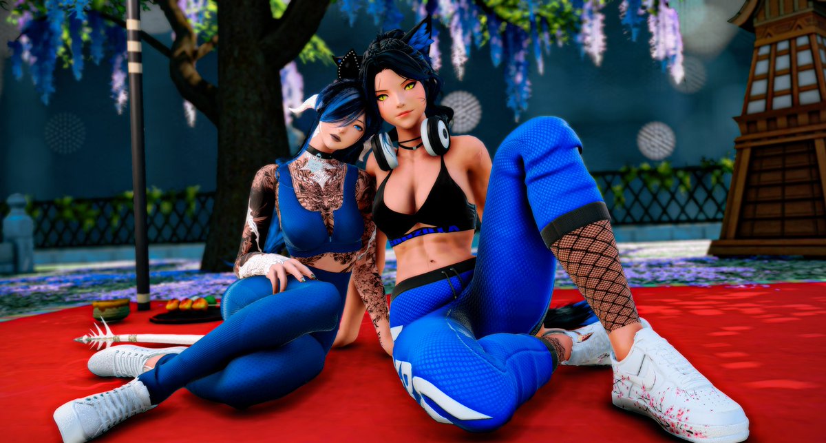 VegaFFXIV's tweet photo. Got to spend some time with my lovely @Chikaharuko1 💙 https://t.co/bkibAcXGnt