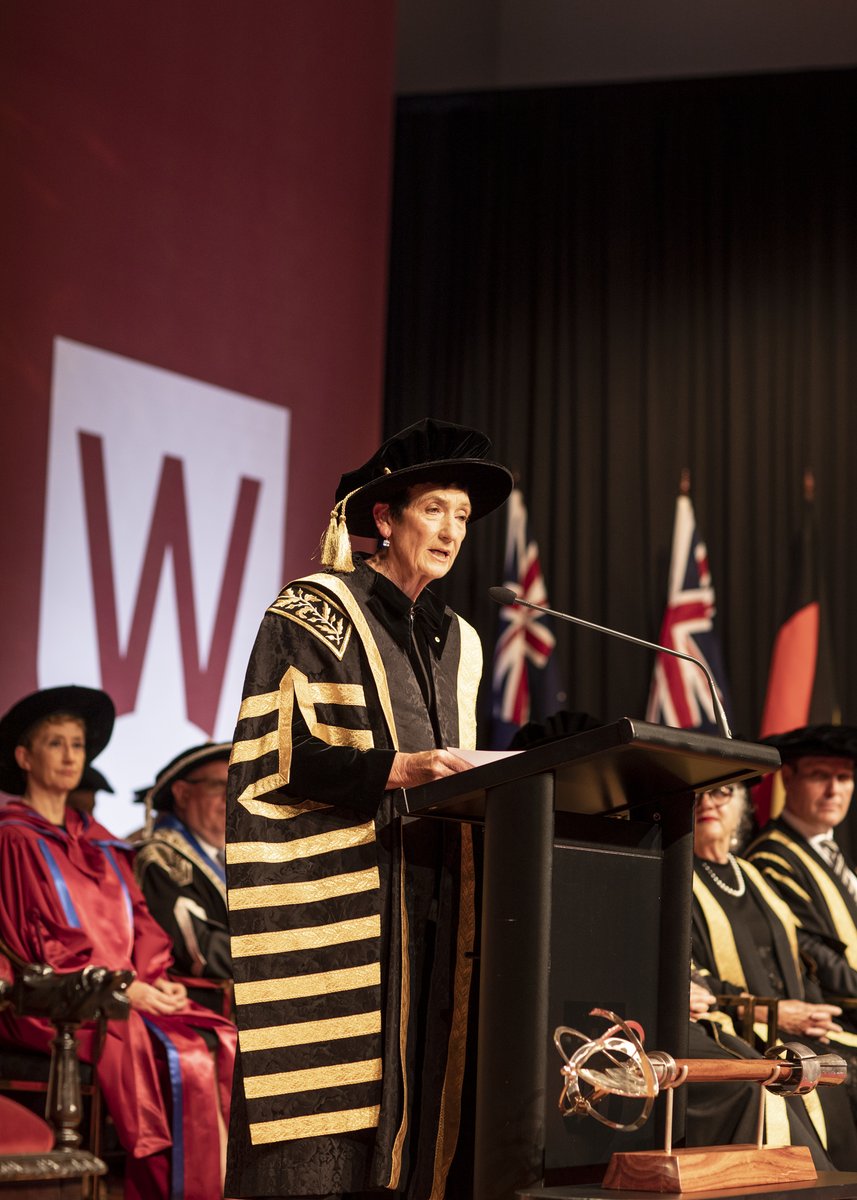 westernsydneyu's tweet photo. On Saturday we celebrated the formal installation of Professor @JAWestacott AO as the 4th Chancellor of Western. Professor Westacott is committed to Western's values &amp; will be a passionate advocate for the University, its region and its people 👏 https://t.co/rBcmOQRbbM