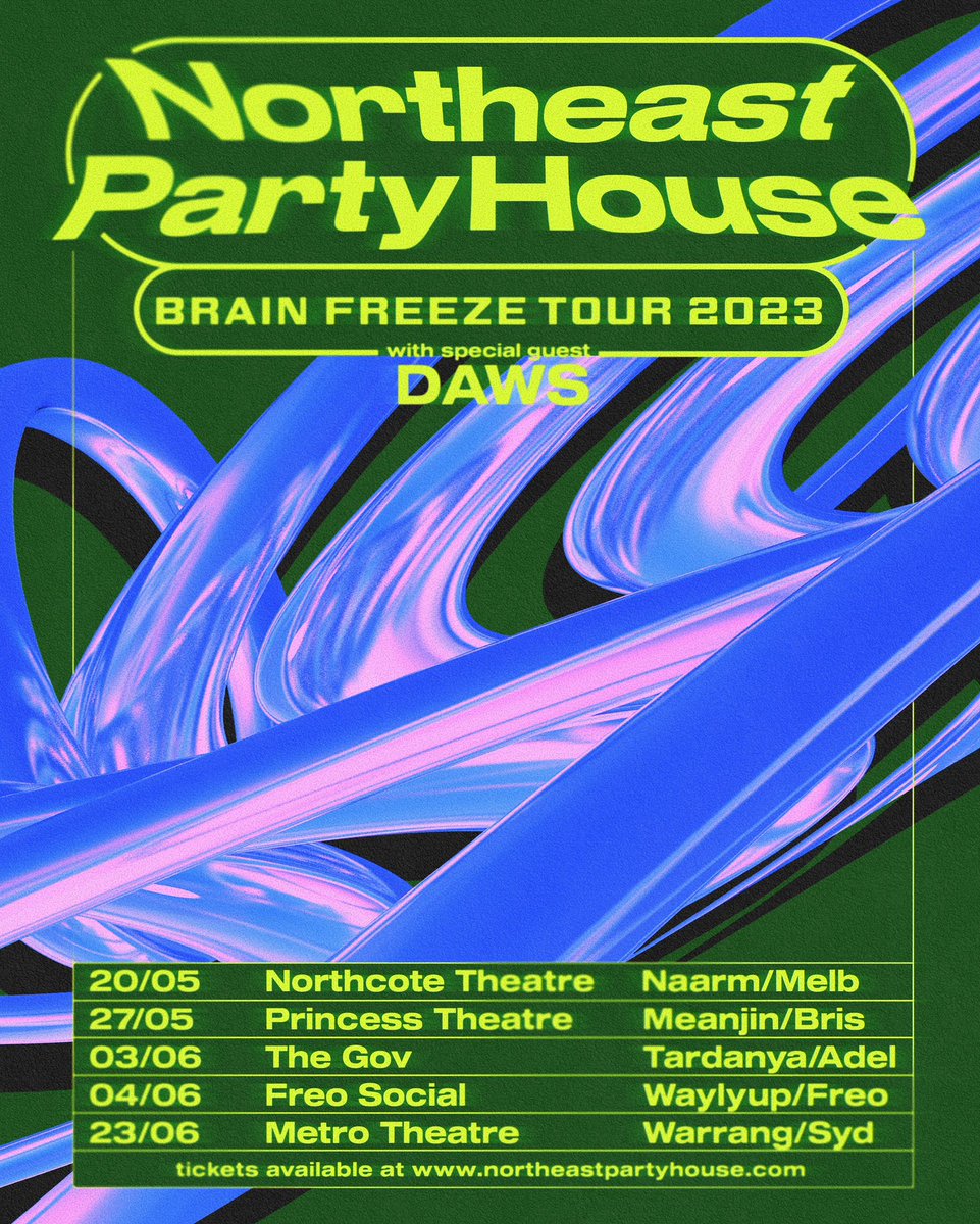BRAIN FREEZE TOUR!!!🥶 let’s go mfs first national tour in forever ✈️🤙
•Link in bio to presave new single ‘Brain Freeze’ (out mid March)
•Presale tickets on sale 9am tomorrow
•General release 9am Friday
•Presaving the single gives you special early access code 🫶