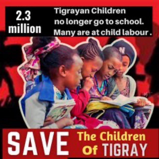 Merilov72140135's tweet photo. "Children in #Tigray are experiencing undue violence, displacement and are actively being separated from their families. World leaders Act &amp; save the children of Tigray #Justice4Tigray #EritreaOutOfTigray @SecBlinken @WBG_Education @UNICEF @EUCouncil @POTUS @Niger_ONU @PowerUSAID https://t.co/ImTViCoOp2