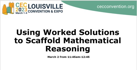 pjr146's tweet photo. Unlock the full potential of math by scaffolding learning through worked solutions! Improving understanding and boosting confidence one step at a time. Check out our session #math #SDI #WorkedSolutions @TeachingLD @TeamTeachMath https://t.co/c3loCBRpgT