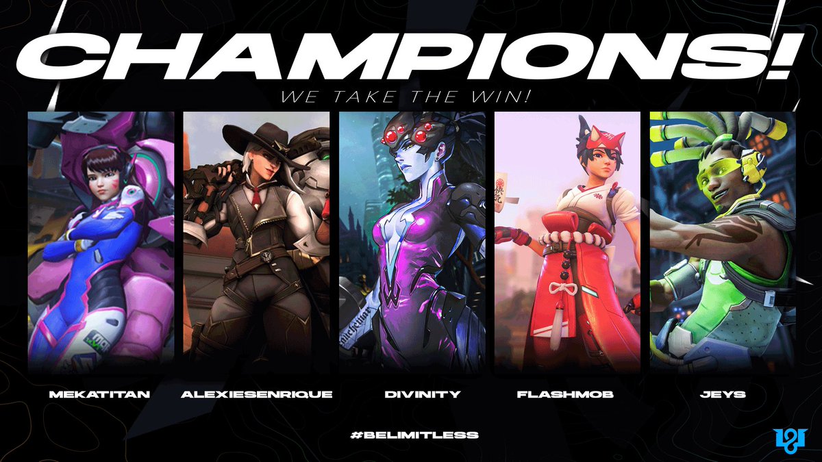 BeLimitlessPR's tweet image. CAMPEONES DE OW2 #WC2023

♾️@MekaTitan 
♾️@AlexiesEnrique 
♾️@D2Caprisun 
♾️@oscarr6_
♾️@jei_515

Felicitaciones y Gg's a team Gap

#BeLimitless