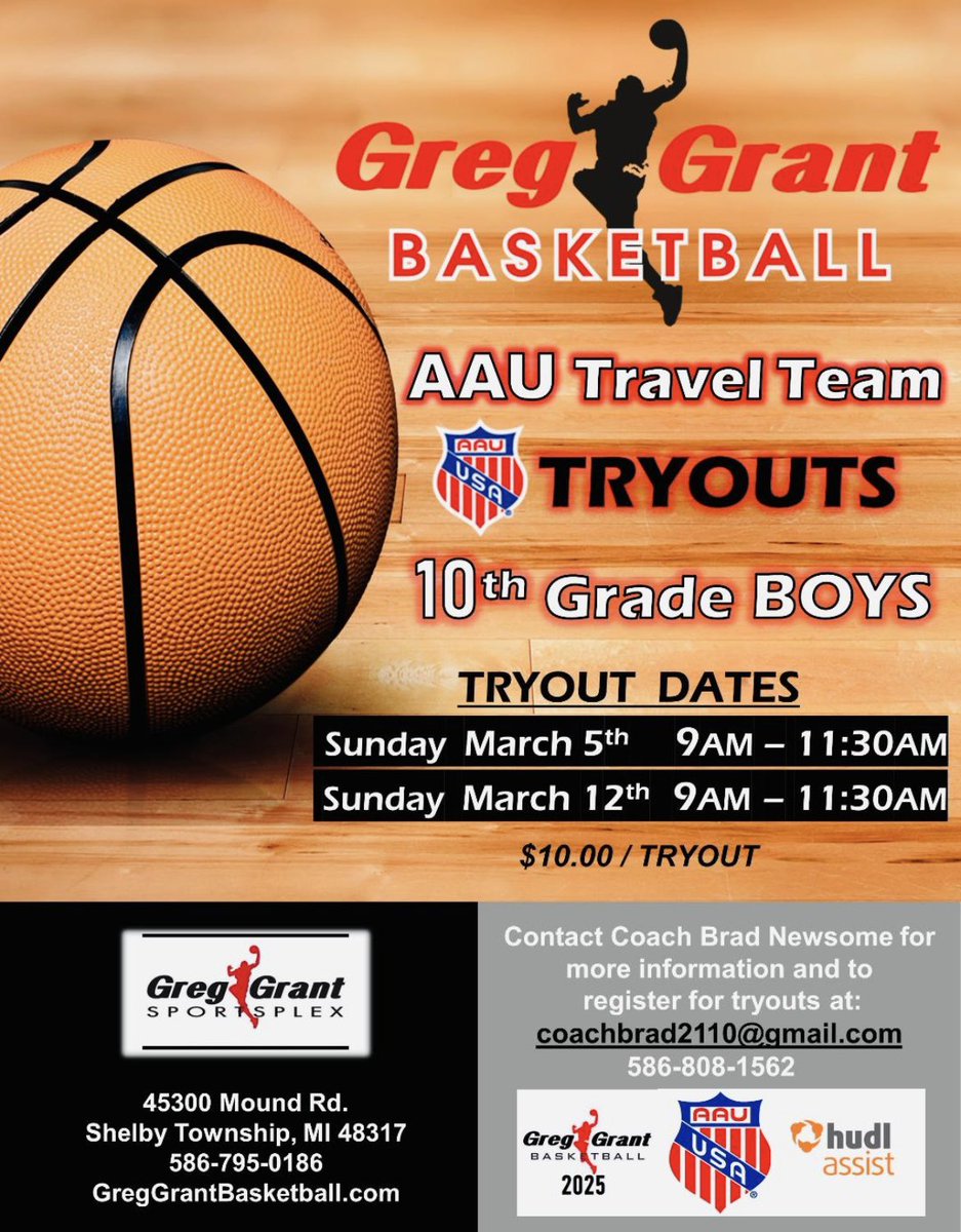 Join us for our upcoming tryout!
