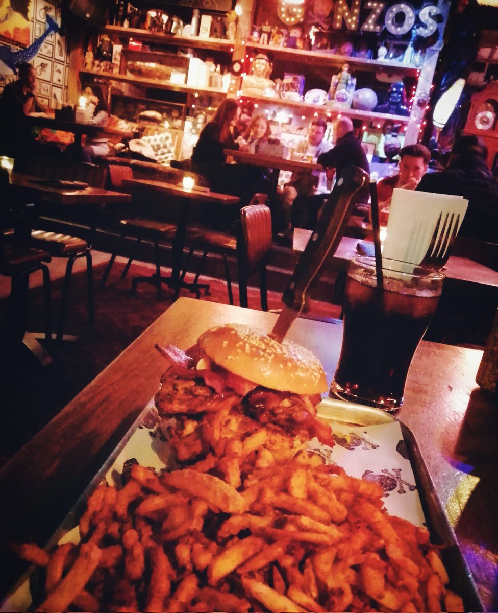 CrazyMCRAngel's tweet photo. Sunday Funday, escaped the vault for some good food and company at @gonzostearoom 🍔 Such a great place! Can you spot the nerdy collectibles on the back wall?!
#gonzostearoom #sundayfunday #burger #vaultlife #wastelandwanderer #adventure #goodfood #nerdnight #nerdnightout https://t.co/LtJb9Rcuxr