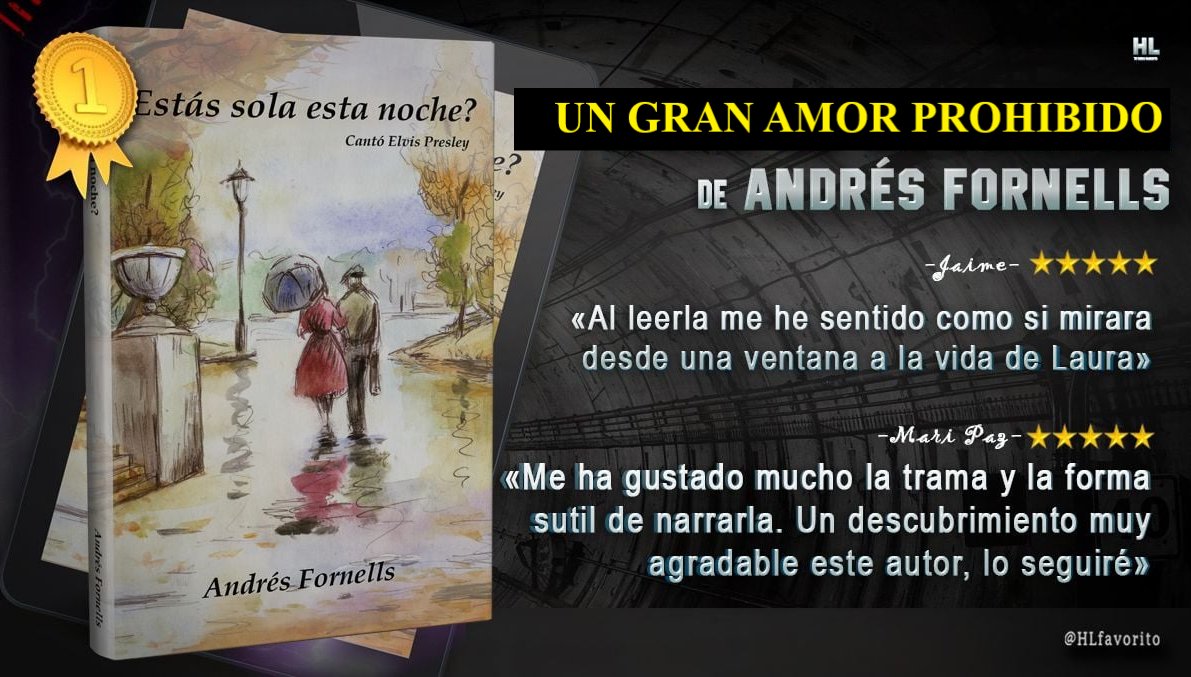 AndresFornells's tweet photo. ¿ESTÁS SOLA ESTA NOCHE? Dos personas que se equivocaron al escoger pareja tratan de que sobreviva la felicidad de un amor prohibido, condenado por las reglas sociales y religiosas. hhttps://www.amazon.es/dp/B01N4WM6LOttp://  #romantica #sentimental #conmovedora https://t.co/H3F5V5arTm