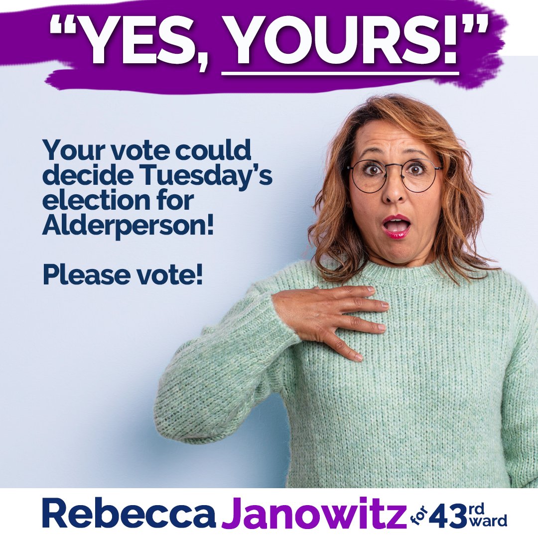 Yours could be the vote that puts me over the top. Please be sure to vote Tuesday!
