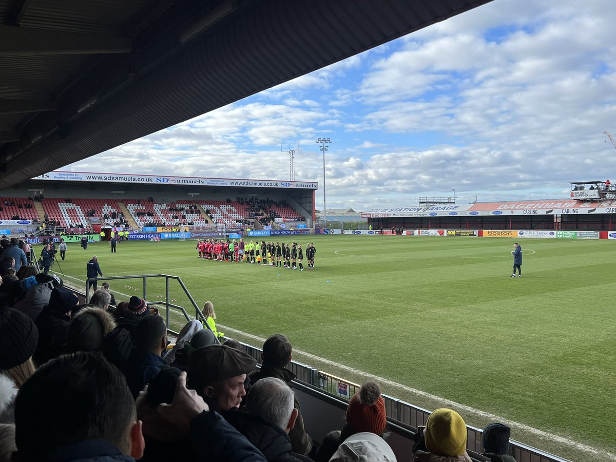 davidjh26's tweet photo. My first ever women’s football match - FA Cup - West Ham v Aston Villa - Injury time equaliser then sudden death penalty shoot out. What’s not to like! Reminds me of a similar match earlier this season! #BallsToIt @linzlewis15 https://t.co/lb66H9iBwq