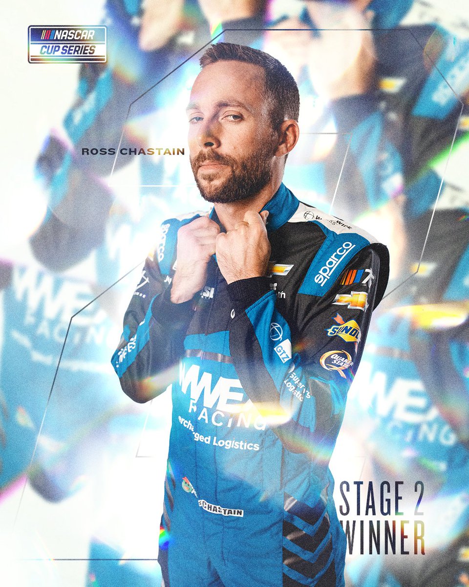 NASCAR's tweet photo. Make it back-to-back stage wins for @RossChastain.

💻https://t.co/oWWAut6pxx https://t.co/6umyCSp0io