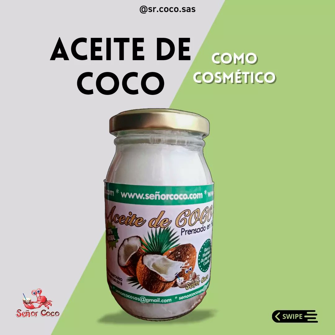 senorcoco10's tweet photo. #soyseñorcoco 🦀🥥Conoces los beneficios de usar aceite de coco como cosmetico? Haz tu pedido en nuestra página web 👉 https://t.co/eAqVJOWGB5 o al WhatsApp 3118139697🤳
Presentaciones: #señorcoco
• 1Litro
• 500 mL
• 250mL
#saludable #saludybienestar #saludybelleza #bogota https://t.co/jMp9KH9Fp1