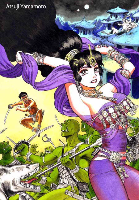 ちなみに、その当時図書室で読んだ中にジュブナイル版『火星のプリンセス』(E.R.バローズ)もありましたが、ずっと後年、岩崎書店様からのご依頼で新しいカヴァーを描かせていただいたことは私の人生でもベスト5に入る?記念すべき思い出の仕事です。感謝合掌 