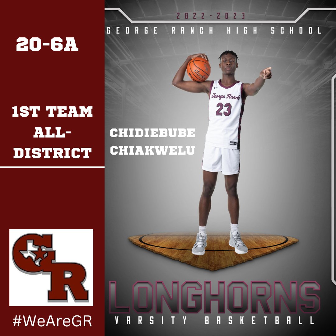 Congratulations to <a href="/c_chiakwelu/">Chidi Chiakwelu</a> for being selected to the 20-6A All-District 1st Team. 🏀📈