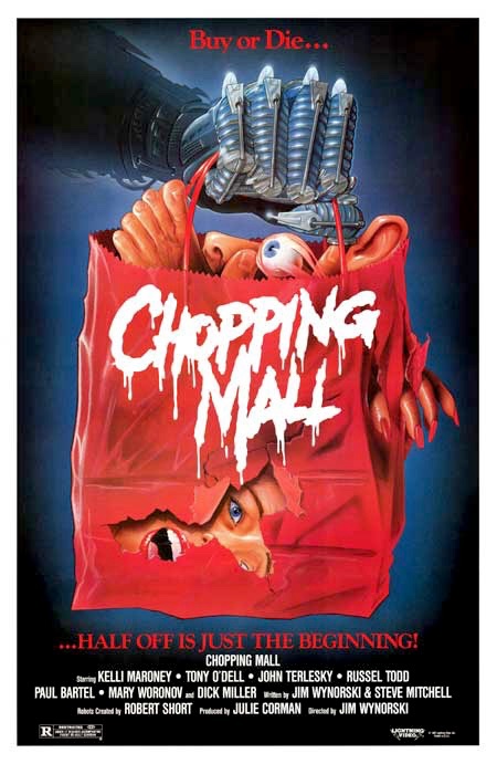 EugWSerra's tweet photo. On March 21, 1986, CHOPPING MALL was released! #ChoppingMall #KelliMaroney
#BarbaraCrampton #TonyODell #RussellTodd #KarrieEmerson #NickSegal #JohnTerlesky #SuzeeSlater #PaulBartel #MaryWoronov #DickMiller #GerritGraham #JimWynorski #MelWelles #Killbots #1980sHorror https://t.co/Sh35iDcHDx