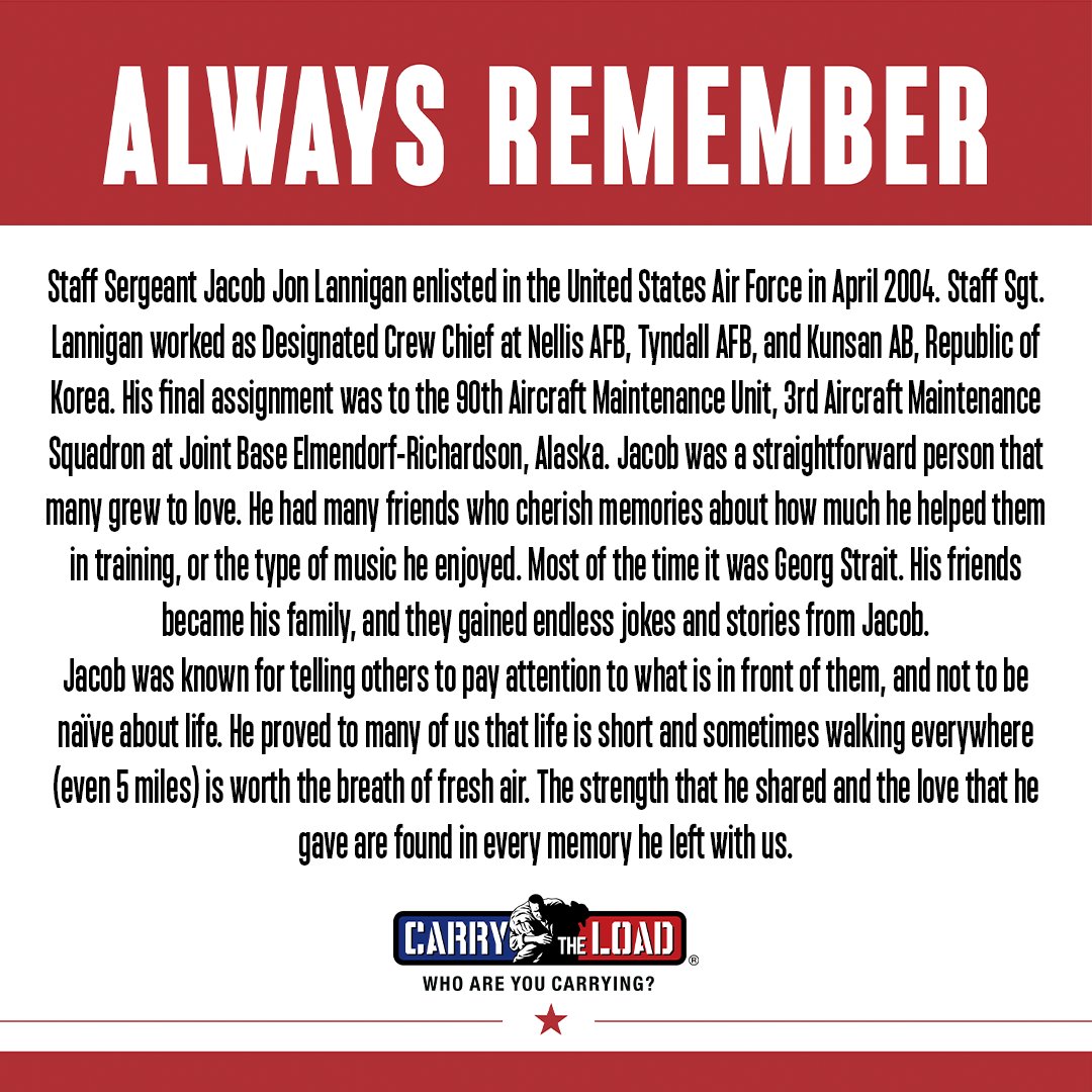 CarryTheLoad's tweet photo. "Jacob was known for telling others to pay attention to what is in front of them, &amp; not to be naïve about life. He proved to us that life is short &amp; sometimes walking everywhere is worth the breath of fresh air. The strength he shared &amp; love he gave are found in every memory." https://t.co/5lVmOI30bM