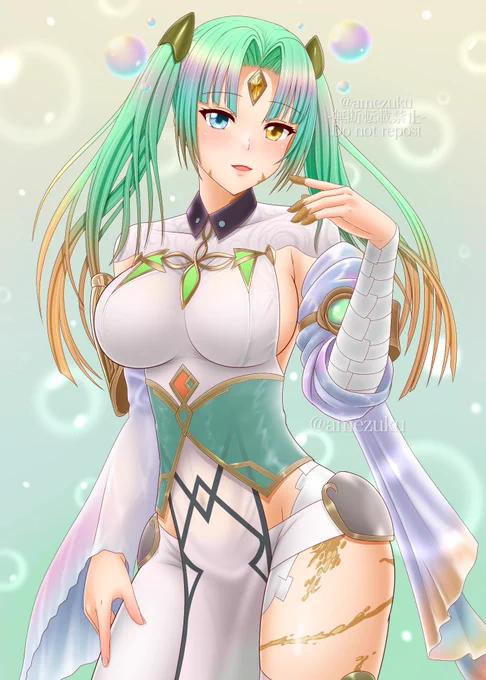 今月はヘイズちゃんしか描いてないとか/(^o^)\せっかくなので女神姉妹揃える#FEHeroes #FEヒーローズ 