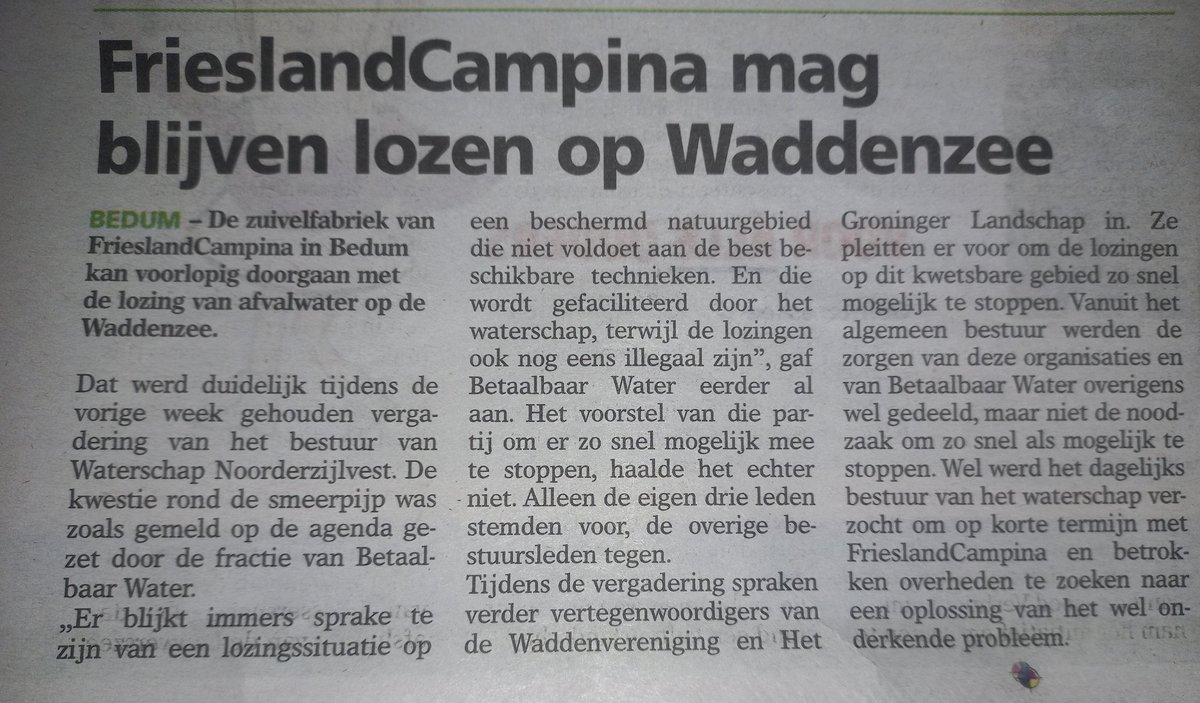 Ze gaan er nog eens over praten???