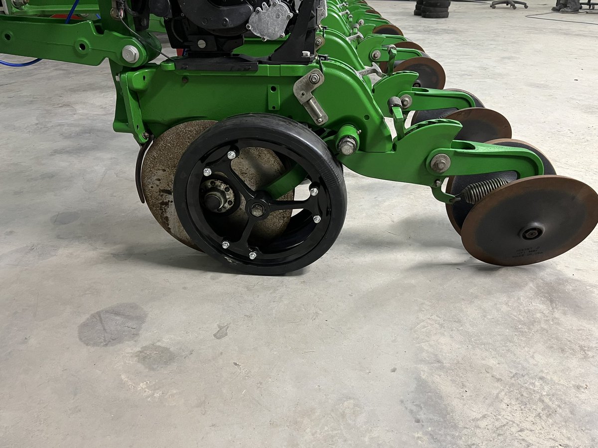 All new <a href="/WamWheels/">WAM Wheels</a> installed on the corn planter this past week. Planter is ready to go - fields not so much yet