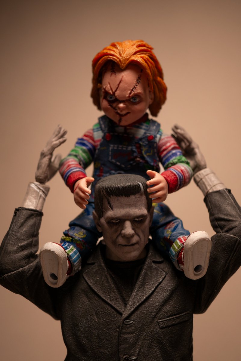 kenmft's tweet photo. Chucky needs a father figure too... #lumix #toyphotography #chucky #frankenstein https://t.co/mjDe2v6J3Y