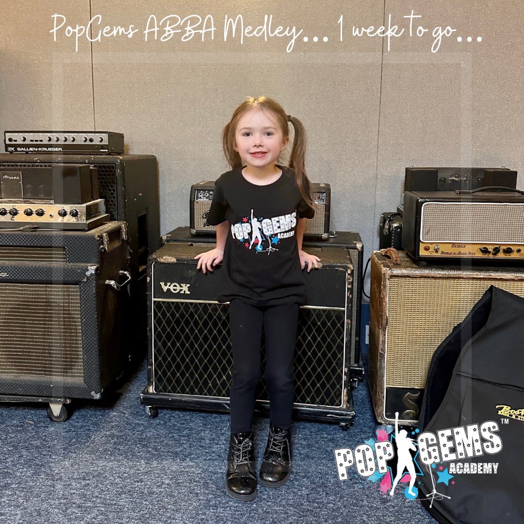 One week to go! 🎙️🎶🎧 We CANNOT WAIT to get back into the recording studio with our singing stars! 🤩 This is the first time we’ll have been back since the pandemic and my my have we missed it! #abba #thankyouforthemusic #popgems