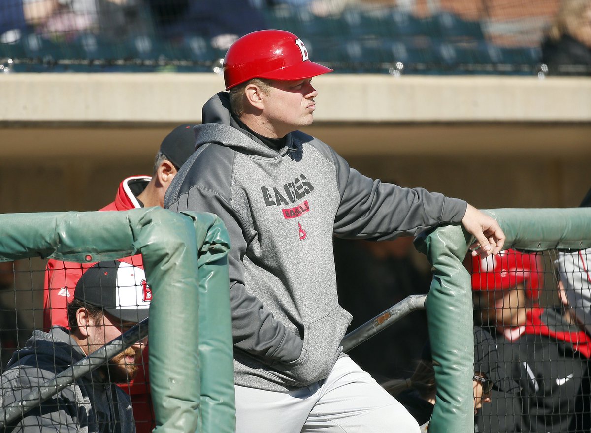 BenUBaseball's tweet photo. OUR GUY. 

Big time congratulations to our head Coach @SmittyBenU for 1️⃣5️⃣0️⃣ Career wins with @BenUEagles1887! Many more to come.

#HailBenU https://t.co/UCnoVPVSIG