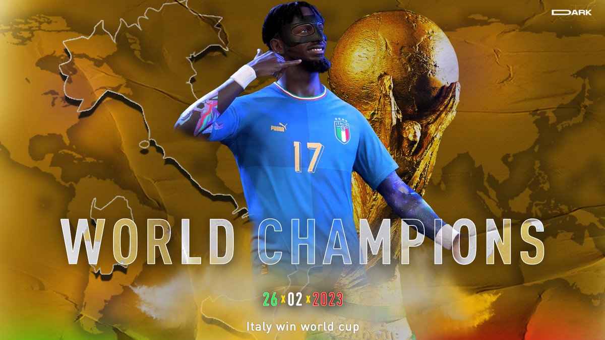 🏆🇮🇹CAMPIONI DEL MONDO 🇮🇹🏆

ringrazio inoltre <a href="/VPGItaly/">Virtual Pro Gaming Italy 🇮🇹</a> per l’opportunità data. 

<a href="/Idrazzurg/">IL PRESIDENTE</a> <a href="/ReDragon24/">ReDragon93</a> <a href="/xAngelinho__/">Graphics7At</a> vi sarò sempre grato per l’impegno la serietà in questo mese, di persone così è difficile trovarne, grazie ancora.