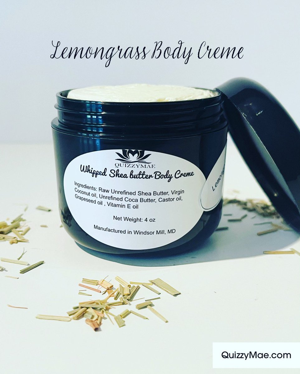 quizzy_mae's tweet photo. It’s Butter season‼️ Treat your skin to freshly handmade whipped body creme! Lemongrass, Lavender, or Unscented. Shop now at https://t.co/ZhoATyxrgz 

#lemongrasssoap #handmadesoap #mothersdaygift #blackownedbusiness #buyfromablackwoman https://t.co/qehNwgbHLa