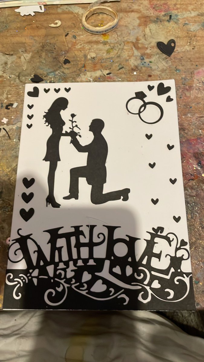 One of many #wedding #engagement #cards I’ve made tonight. I’ll try and photograph each one and add them. #occasion