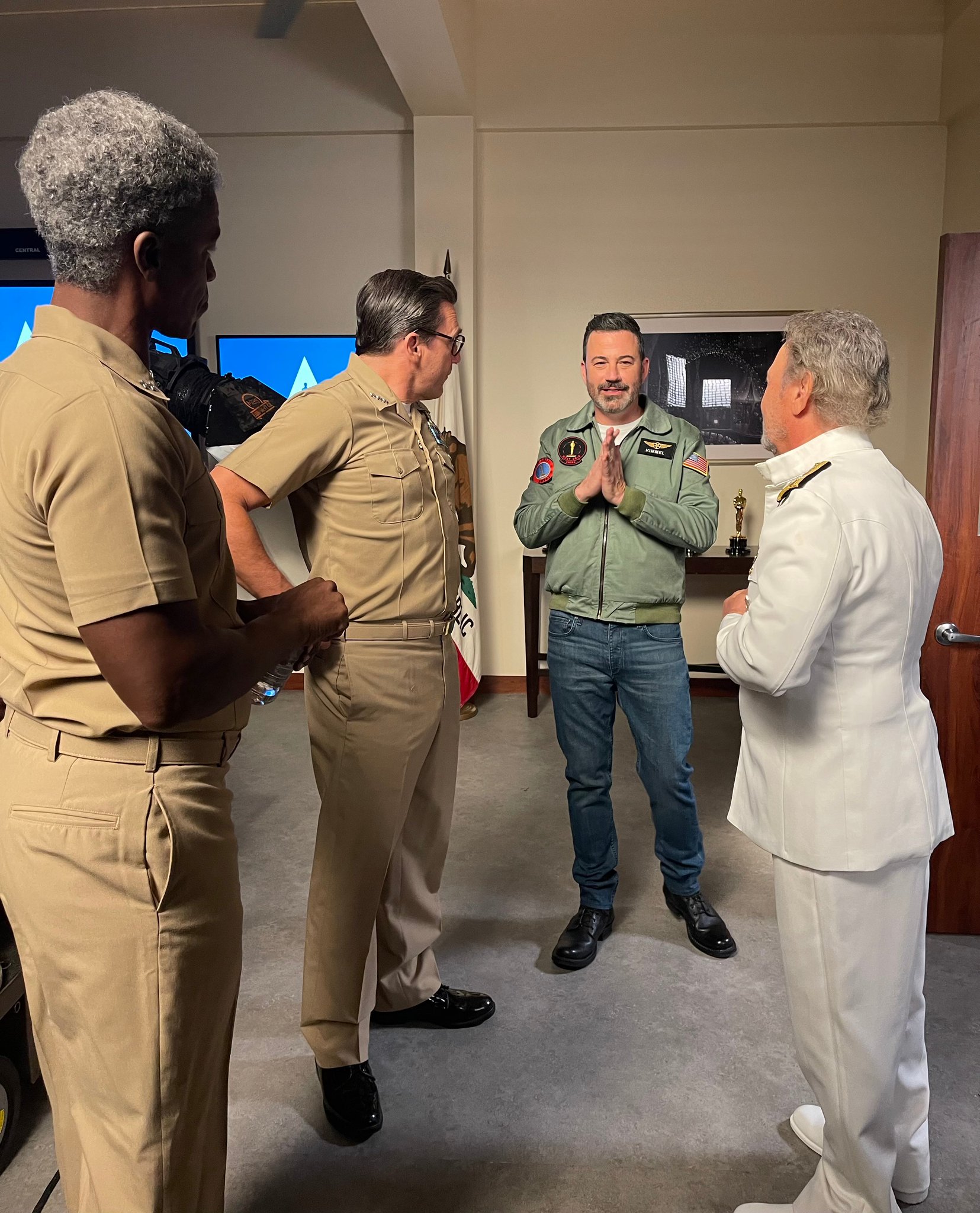 Jimmy Kimmel on Twitter "TWO WEEKS until the Oscars! Behind the scenes with Top Guns Jon Hamm